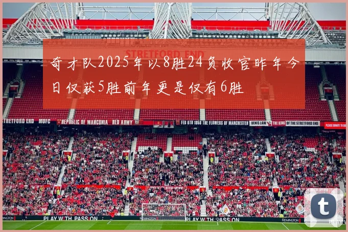 奇才队2025年以8胜24负收官昨年今日仅获5胜前年更是仅有6胜